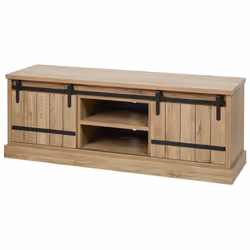 Cedra - Ensemble Salon Industriel Meuble tv + Table Basse - Marron clair