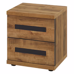 Altobuy 3663738234030, Table de chevet, Marron, 2 tiroir(s), Tableau à particules, 500 mm, 430 mm