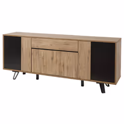 CARSON - Ensemble Buffet + Table Allongeable 180-230cm