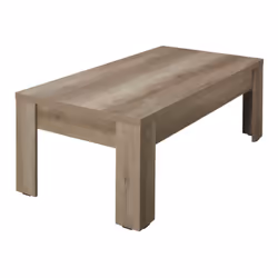 Altobuy 3663738240529, Table basse, Forme rectangulaire, Marron