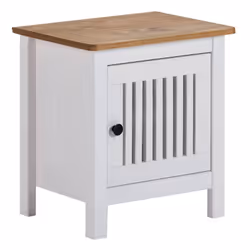 Altobuy 3663738304337, Table de chevet, Blanc, Bois, 460 mm, 350 mm, 500 mm