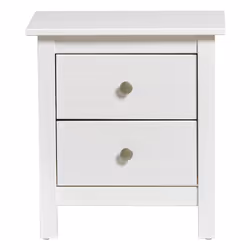 Altobuy 3663738305242, Table de chevet, Blanc, 2 tiroir(s), Bois, 460 mm, 350 mm