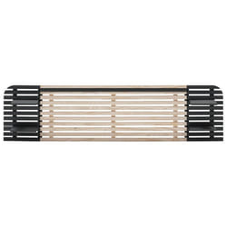 ALIX - Tête de Lit L.240cm Bois Massif Naturel et Noir