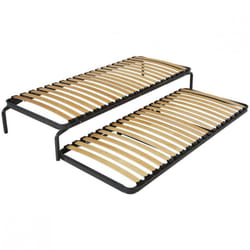 Altobuy - duo gigogne - 2 Sommiers 20 Lattes 70x190 - Bleu