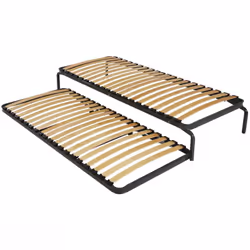 Altobuy - duo gigogne - 2 Sommiers 20 Lattes 70x190 - Bleu
