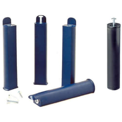 Altobuy - plast - Jeu de 4 pieds 28 cm bleus + pied central pour cadre à lattes