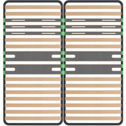 Altobuy - altozone - Lot de 2 Sommiers 16 Lattes 80x200cm