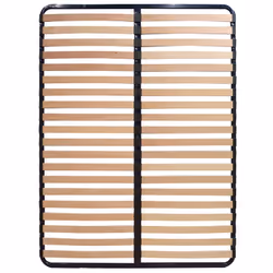 Altobuy - altolattes - Pack Sommier 2x20 Lattes 140x200cm + Pieds bleus + Pied central - Bleu