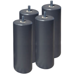 Altobuy - elea - Jeu de 4 pieds 20 cm gris anthracite pour sommier tapissier