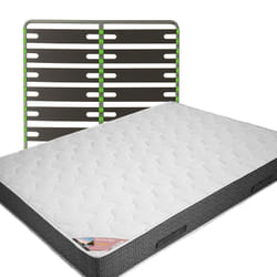 Altobuy - bermudes - Pack Matelas + AltoSenso 160x200 - Blanc
