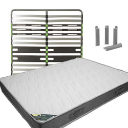 Altobuy - java - Pack matelas + AltoZone 140x190 + Pieds - Blanc