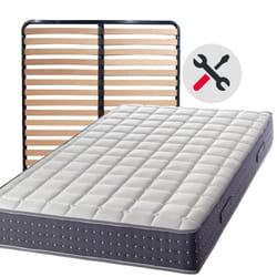 Altobuy - silhouette - Pack Matelas + AltoKit 140x190 - Blanc