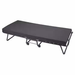 GRAND CONFORT - Lit Pliant à Roulettes 90x190cm avec Matelas