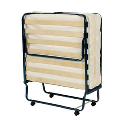 Altobuy - confort - Lit Pliant à Roulettes 90x190cm 17 Lattes - Blanc
