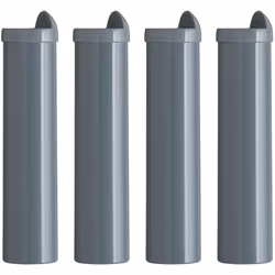 TITANIUM - Jeu de 4 Pieds H22cm Gris pour Cadre à Lattes