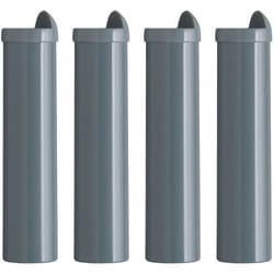 TITANIUM - Jeu de 4 Pieds H22cm Gris pour Cadre à Lattes