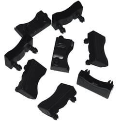 TITANIUM - Lot de 8 Embouts Noirs pour sommiers Titanium