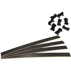 TITANIUM - Lot de 4 Lattes 78cm + 8 Embouts Noirs