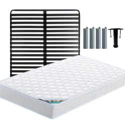 Altobuy - chypre - Pack Matelas + Titanium 22 140x190cm + Pieds - Gris anthracite