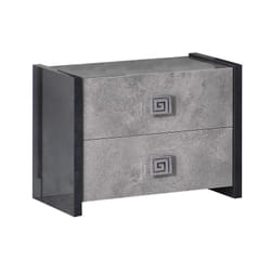 Altobuy 3663738509565 Table de nuit et table de chevet 2 tiroir(s) Gris