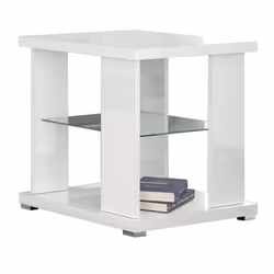 Altobuy 3663738509633, Table basse, Forme rectangulaire, Blanc