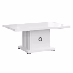 Altobuy 3663738509725, Table basse, Forme rectangulaire, Blanc