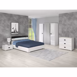 Altobuy 3663738509879 Table de nuit et table de chevet 1 tiroir(s) Blanc
