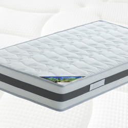 Altobuy - seychelles - Matelas Mémoire de Forme 130x190cm Epaisseur 21cm - Blanc