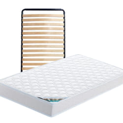 Altobuy - chypre - Pack Matelas + Lattes 90x200 - Blanc