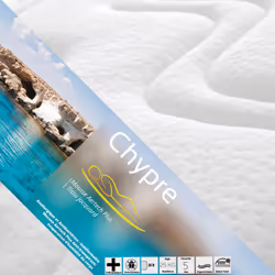 Altobuy - chypre - Pack Matelas + Lattes 120x190 - Blanc - Vue supplémentaire 4