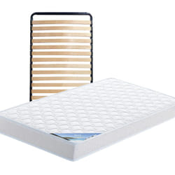 Altobuy - ibiza - Pack Matelas + Lattes 90x200 - Blanc
