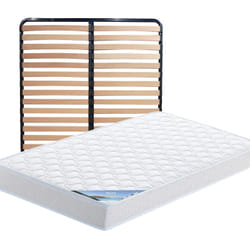 Altobuy - ibiza - Pack Matelas + Lattes 140x190 - Blanc