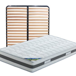 Altobuy - seychelles - Pack Matelas + Lattes 120x190 - Blanc