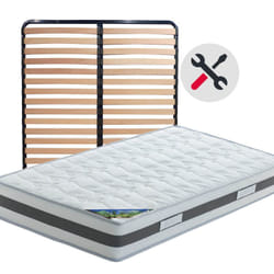 Altobuy - seychelles - Pack Matelas + AltoKit 140x190 - Blanc