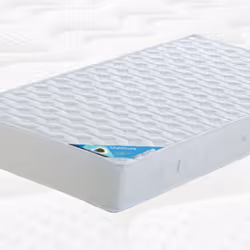 Altobuy - maldives - Pack Matelas 140x190 + Sommier Tapissier Démontable 2x20 Lattes Lin + Pieds Bois 15cm - Blanc - Vue supplémentaire 4