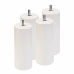 Tahiti - Pack Matelas 140x190 + Sommier Tapissier Démontable 2x20 Lattes Anthracites + Pieds Blancs 15cm - Vue supplémentaire 5