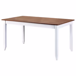 Socoa - Ensemble Séjour Complet avec Table 160cm - Blanc
