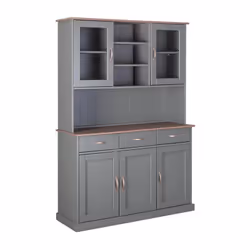 Altobuy - melina - Ensemble Séjour Complet avec Table 160cm - Gris - Vue supplémentaire 5