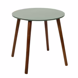 Altobuy - vossa - Duo de Tables Gigognes Coloris Vert et Motif Forêt - Marron foncé - Vue supplémentaire 7