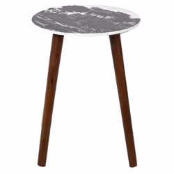 Altobuy - vossa - Duo de Tables Gigognes Coloris Vert et Motif Forêt - Marron foncé - Vue supplémentaire 8