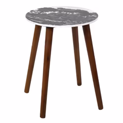Altobuy - vossa - Duo de Tables Gigognes Coloris Vert et Motif Forêt - Marron foncé - Vue supplémentaire 9