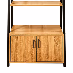 Altobuy - rajio - Meuble Etagère Industriel Effet Bois et Métal - Marron clair