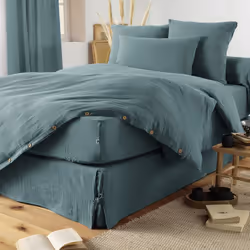 Altobuy 3663738593380 housse de couette Bleu Coton 260 x 240 cm