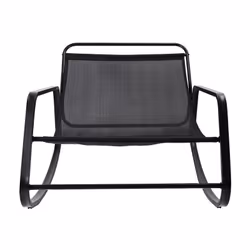 Altobuy - vidia - Fauteuil à Bascule Anthracite avec Coussin Capitonné - Gris anthracite - Vue supplémentaire 8