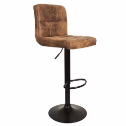 Altobuy - julio - Lot de 4 Tabourets Simili Marron Camel - Vue supplémentaire 4