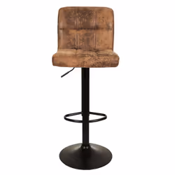 Altobuy - julio - Lot de 4 Tabourets Simili Marron Camel - Vue supplémentaire 5