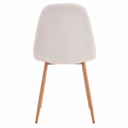 Fjard - Lot de 4 Chaises Blanches Tissu Bouclettes - Blanc - Vue supplémentaire 7
