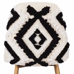 Wap - Lot de 4 Chaises Blanches et Noires Pieds Effet Bois - Blanc - Vue supplémentaire 5