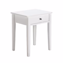 Altobuy 3663738595285, Table de chevet, Blanc, 1 tiroir(s), Panneaux MDF, 460 mm, 360 mm