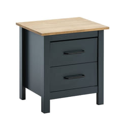 Altobuy 3663738595612 Table de nuit et table de chevet 2 tiroir(s) Bleu